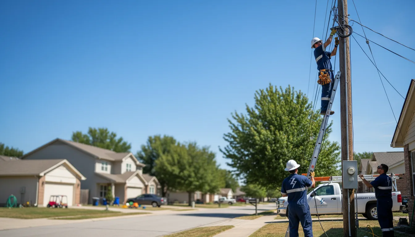 Residential electrician providing installation services in Harwood Heights, IL
